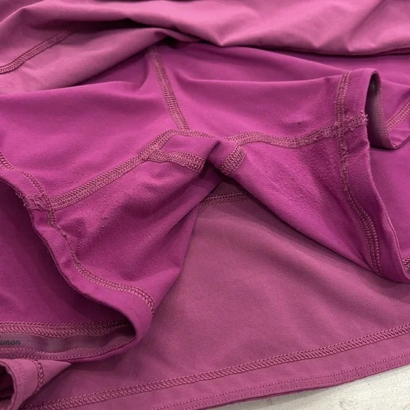 Lululemon Athletica Womens Pace Rival Magenta Pink Skirt Size 14 - Picture 5 of 6